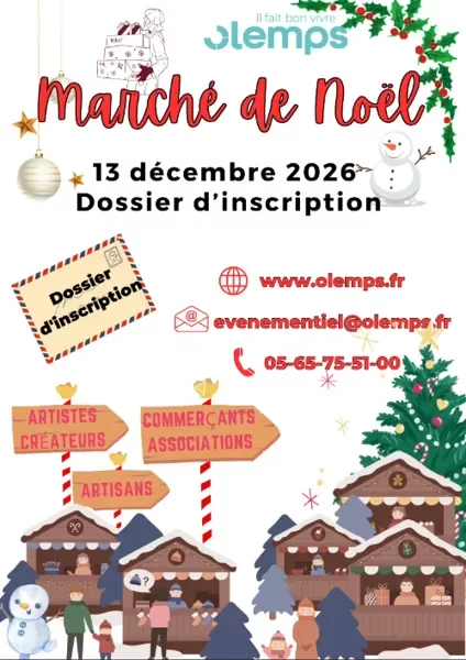 Inscriptions ouvertes pour le Marché de Noël 2026 !